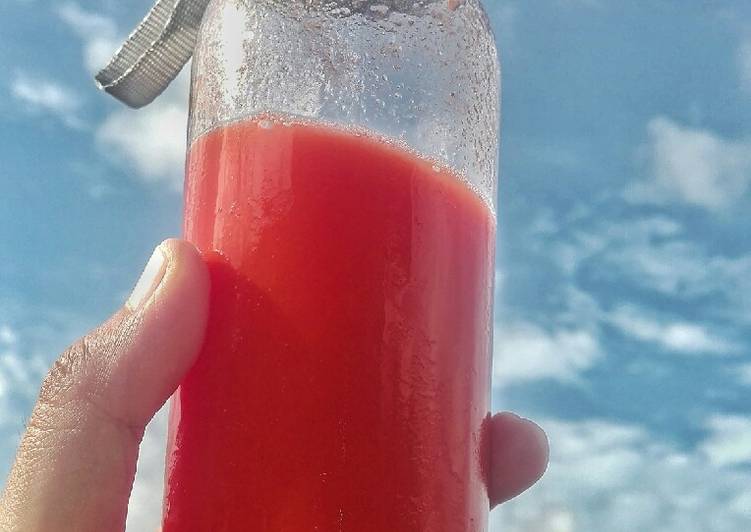 Cara Termudah Menyiapkan Wortel, tomat, apel juice Lezat