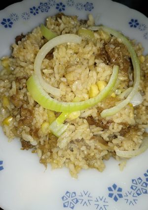Foto resep Beef Rice ala p*epper l*nch aka nasi goreng daging
