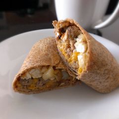 A picture of Frozen Turkey Sausage Breakfast Burritos.