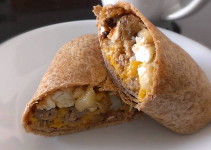 Frozen Turkey Sausage Breakfast Burritos