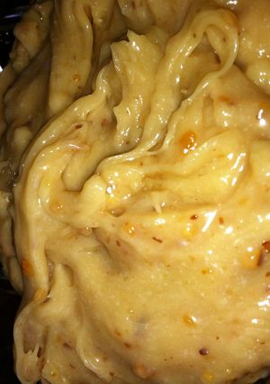A picture of Irvixen's Apple Brickle Fruit Dip.