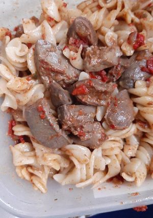 Csirkeszív pörkölt recept fotója