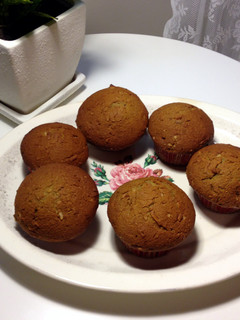 A picture of Applesauce Cranberry Coconut Raspberry Muffins (eggless).