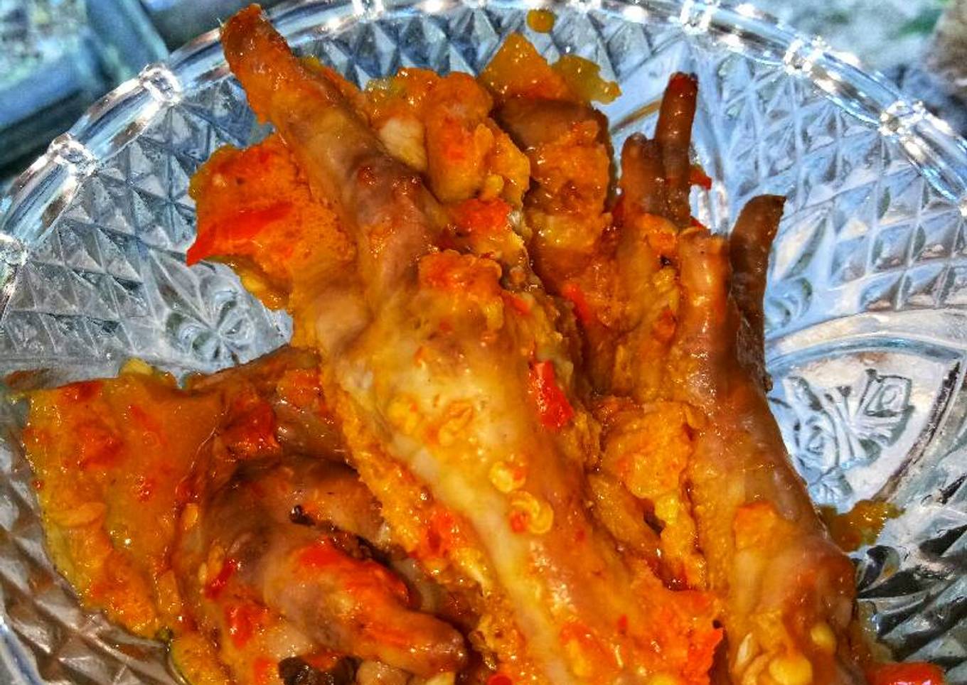 Ceker ayam balado