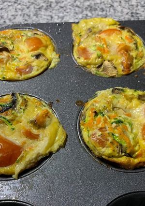Una foto de Mini frittatas de verduras
