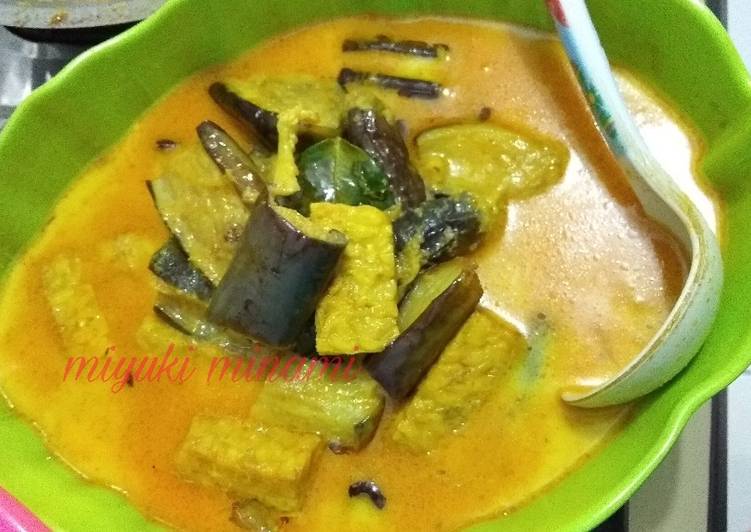 Resep Gulai terong tempe (edisi pake @fibercreme) Anti Gagal