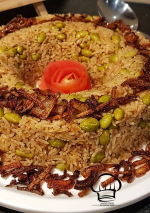 صورة لوصفة كشري الفول الاخضر