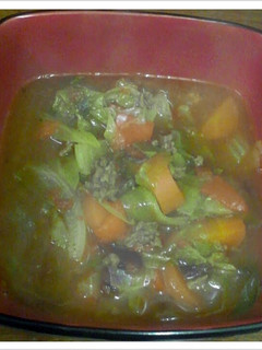 A picture of Easy Beef & Vegetable soup.