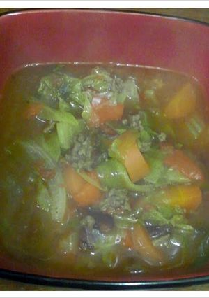A picture of Easy Beef & Vegetable soup.