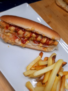 Foto principal de Hot dog de salmón
