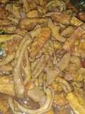 Krengseng kecap usus ayam tempe
