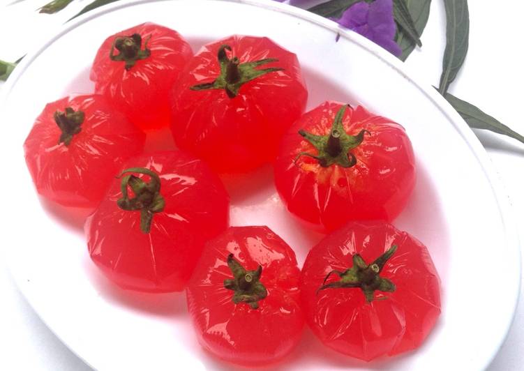 Langkah Mudah untuk Membuat Puding tomat (puding buah), Enak