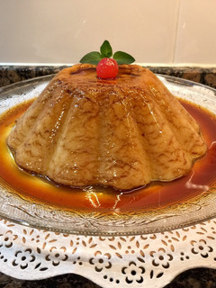 Una foto de Flan de Maizena, sin huevo