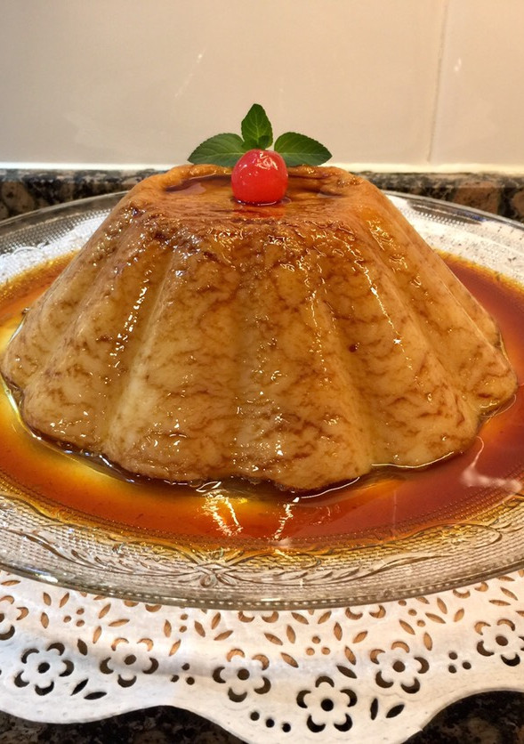 Una foto de Flan de Maizena, sin huevo
