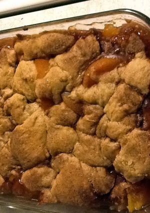 A picture of Peach Cobbler Crumble.