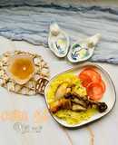 Cơm gà xối mỡ theo kiểu mẹ