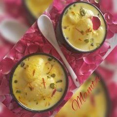A picture of Angoori Rasmalai.
