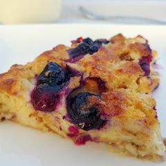 A picture of Blueberry Bread Pudding.