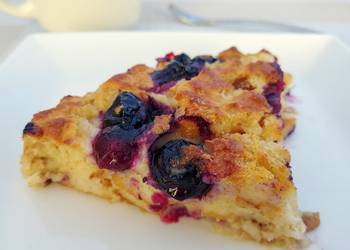 Easiest Way to Make Yummy Blueberry Bread Pudding