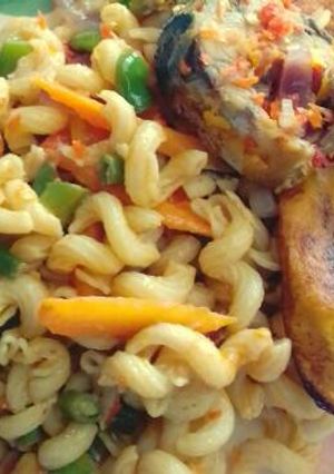 A picture of Vegetable pasta.