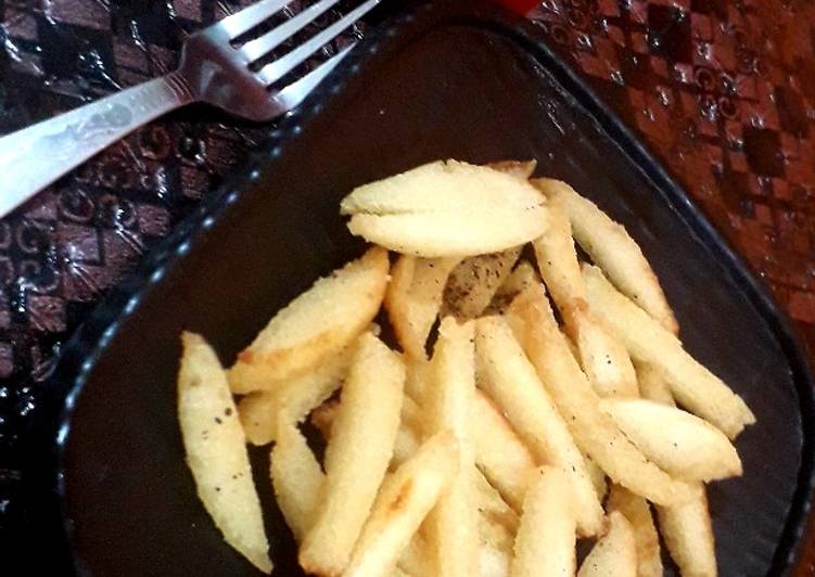 Leftover idli french fries