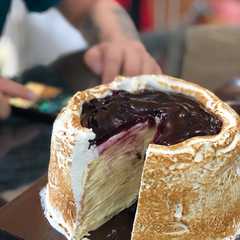 A picture of Mille Crepes (Blueberry Cheesecake).