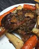 Slow cooked lamb shoulder with anchovy & rosemary #seasonsupply