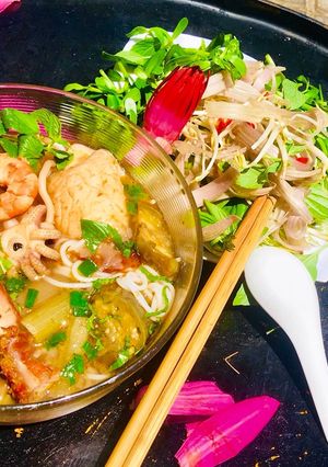 Hình của món Bún mắm miền Tây.