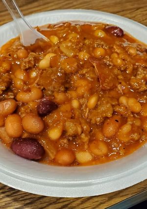 A picture of Crockpot Calico Beans.