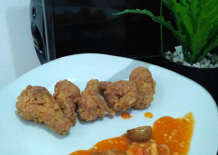 Resep Crispy Fried Chicken Wings, Menggugah Selera