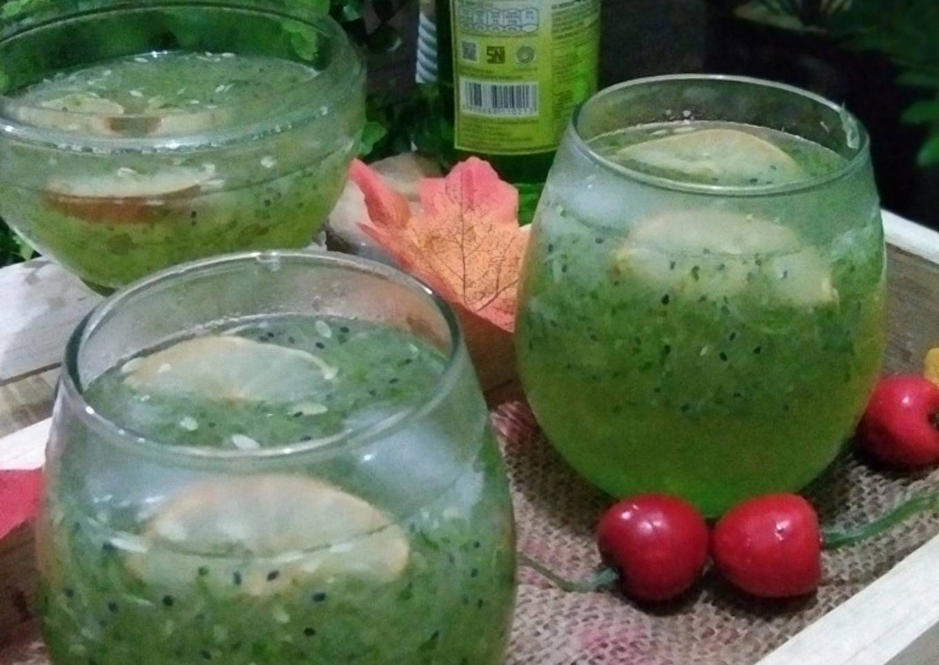 Es timun selasih lemon