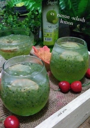 Foto resep Es timun selasih lemon