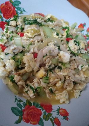 Foto resep Tumis Jamur Tiram dan Sawi Putih