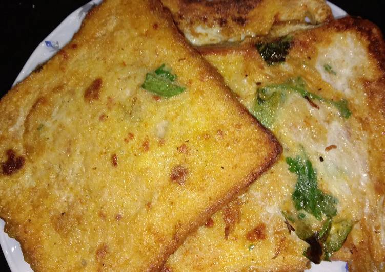 Simple Way to Make Super Quick Homemade Bread omelette