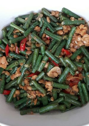 Foto resep Oseng Kacang Panjang Tempe