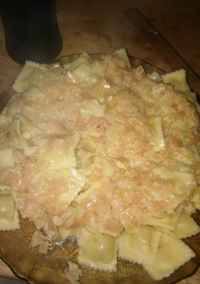 Una foto de Salsa de crema y jamón para pastas