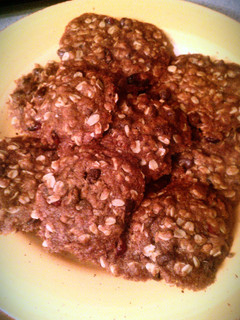 A picture of Cranberry-Chocolate Chip Oatmeal Cookies.