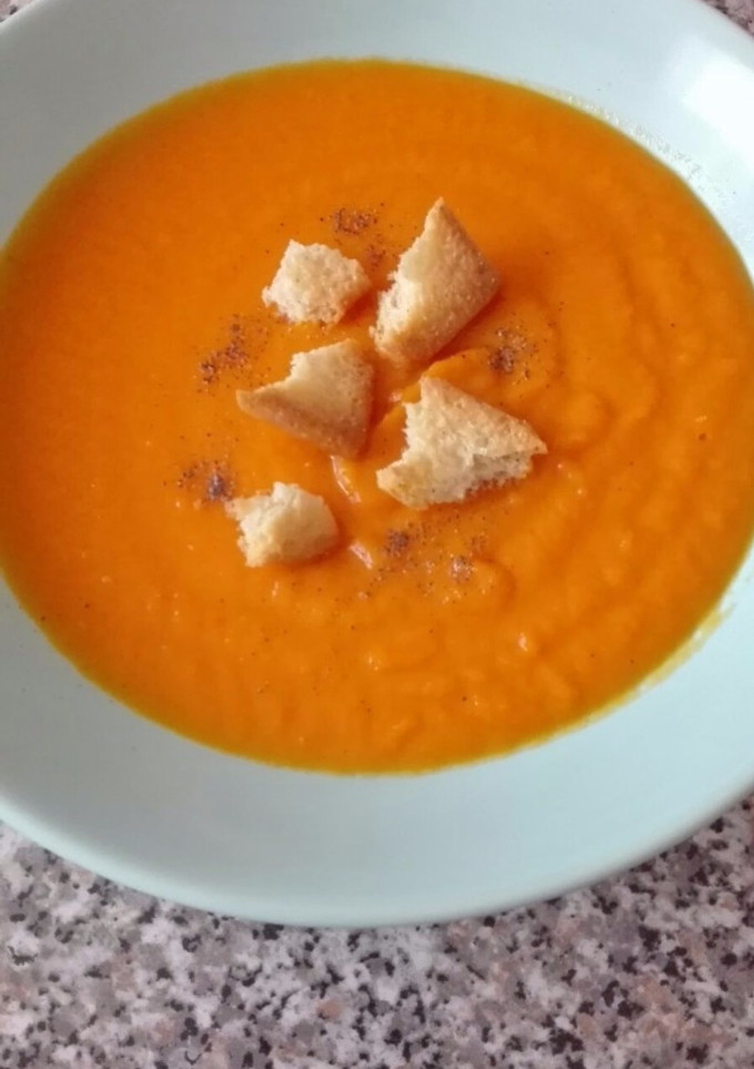 Una foto de Crema de zanahoria