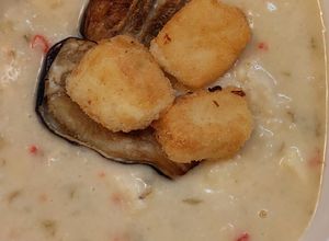 Una foto de Mote de queso