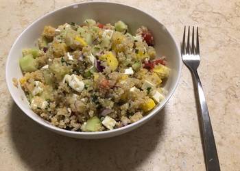 Easy Fast Cooking Quinoa Mango  Mint Salad Practical Delicious Easy Fast Cooking Quinoa Mango  Mint Salad Practical Delicious