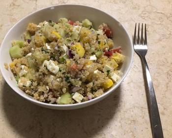 Fast Cooking Methods Quinoa Mango  Mint Salad Savory Delicious