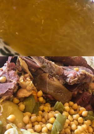 A picture of Cocido Madrileño (Pressure Cooker).