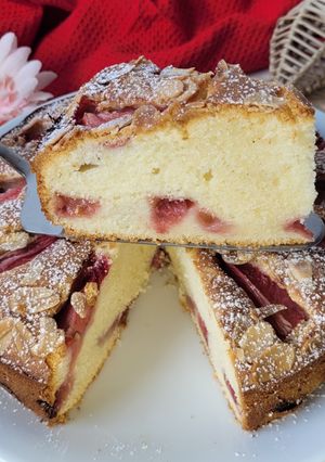 Une photo de Gâteau au yaourt tout léger aux fraises