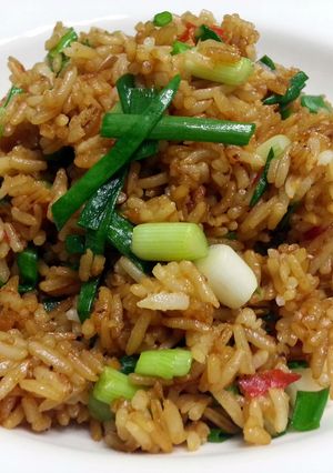 A picture of Spicy Vegan Fried Rice.