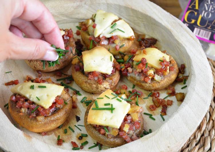 receta champiñones con jamon al horno