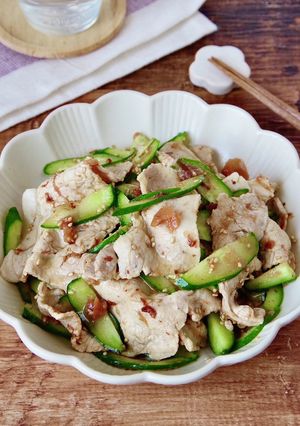 A picture of Easy Pork Shabu-Shabu with Umeboshi Ponzu and Bonito Flakes.