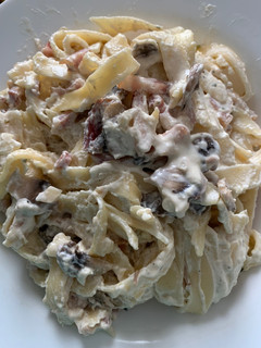 Una foto de Spaghettis carbonara