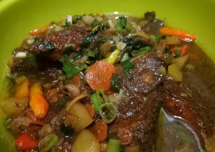 Langkah Membuat Ikan mujair sop kecap, Menggugah Selera