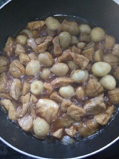 Foto resep Tahu telur puyuh saos teriyaki #resep akhir bulan