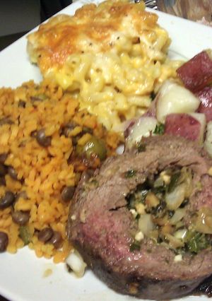 A picture of Flank Steak Pinwheels.
